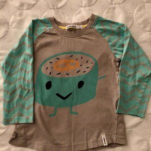 Indikidual Long Sleeve Sushi Top Boys Girls Organi